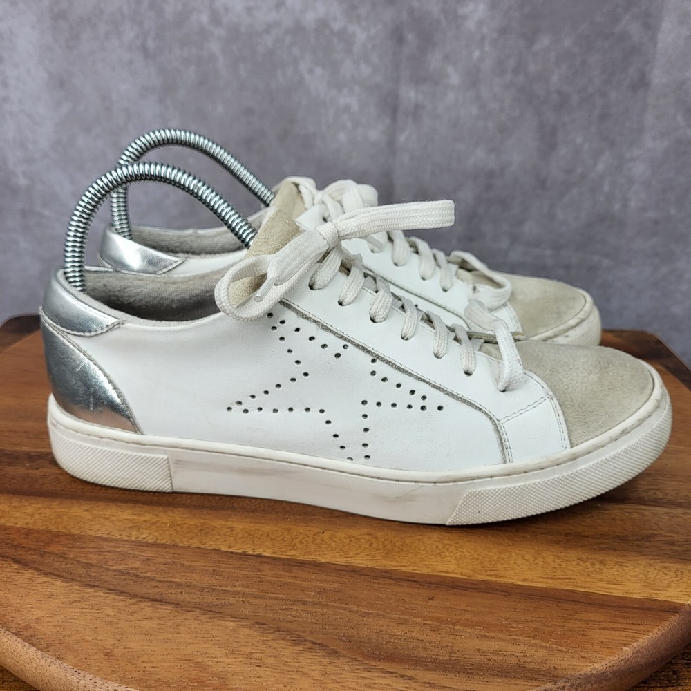 Steven By Steve Madden White and Silver Women's Sneakers